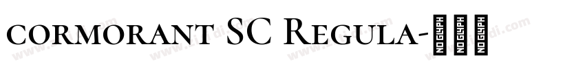 cormorant SC Regula字体转换